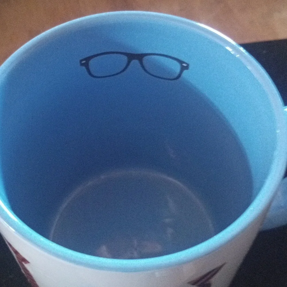 Blue and White Mug with Tie Design (Secret Celebrity)